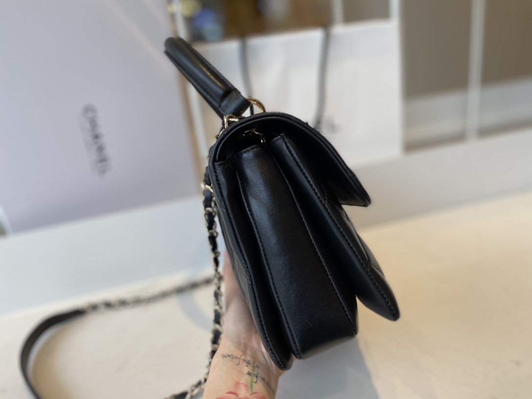 Ch@nel Trendy CC-Champagne Gold-25*17*12CM