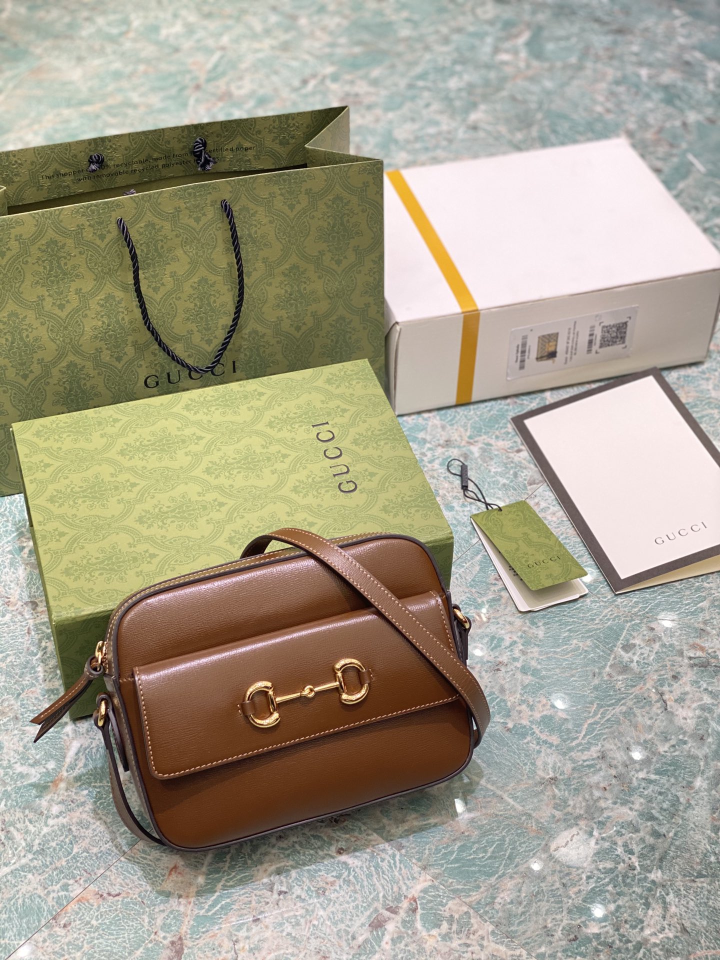 G*u*i 1955 handbag-22.5*17*6.5cm