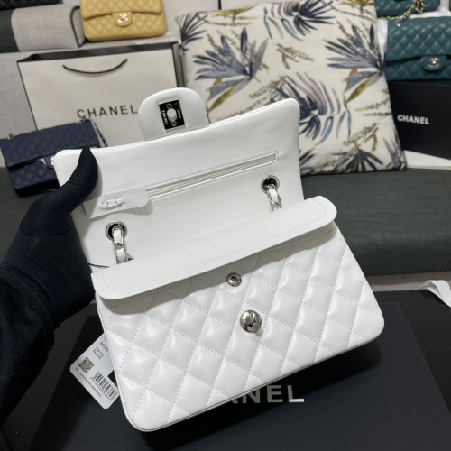 Ch@nel Flap Bag-Lambskin Leather-23CM