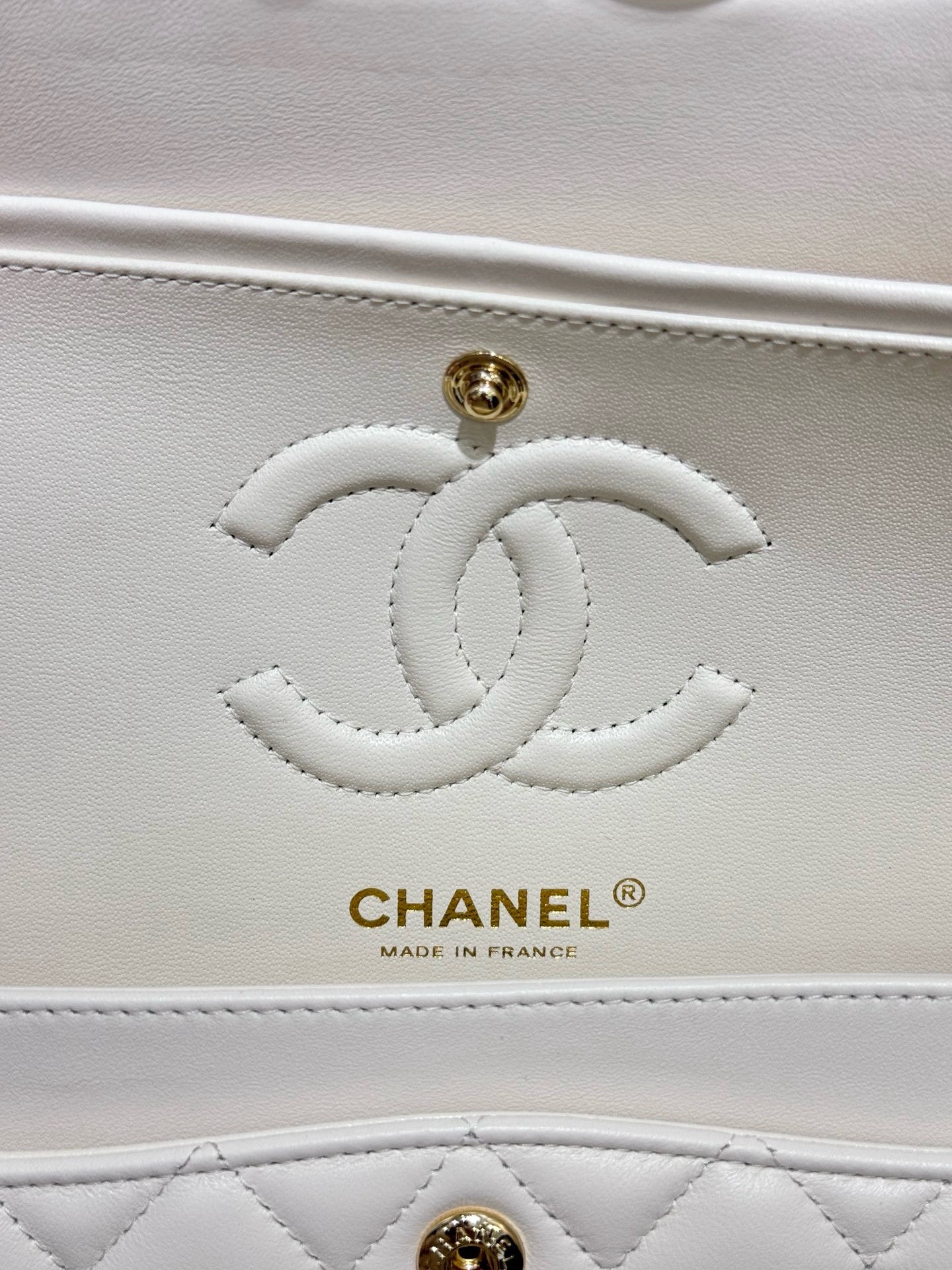 Ch@nel Flap Bag-Lambskin Leather-23CM