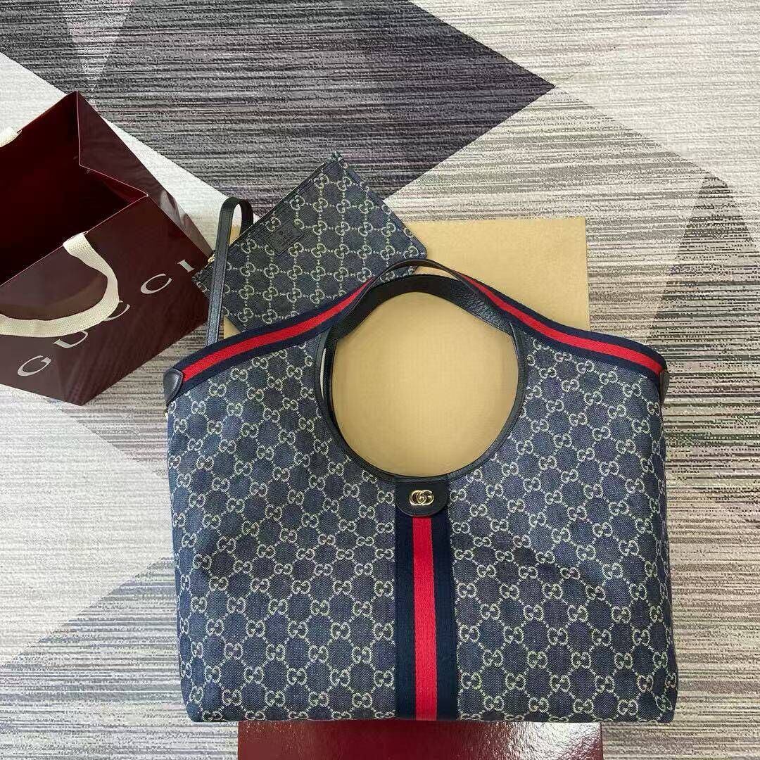 Gv*c*giglio large tote bag gg canvas-50*47*14cm