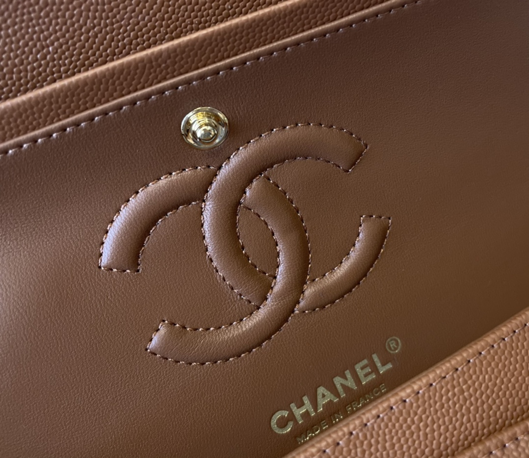 Ch@nel Flap Bag-Caviar-23CM