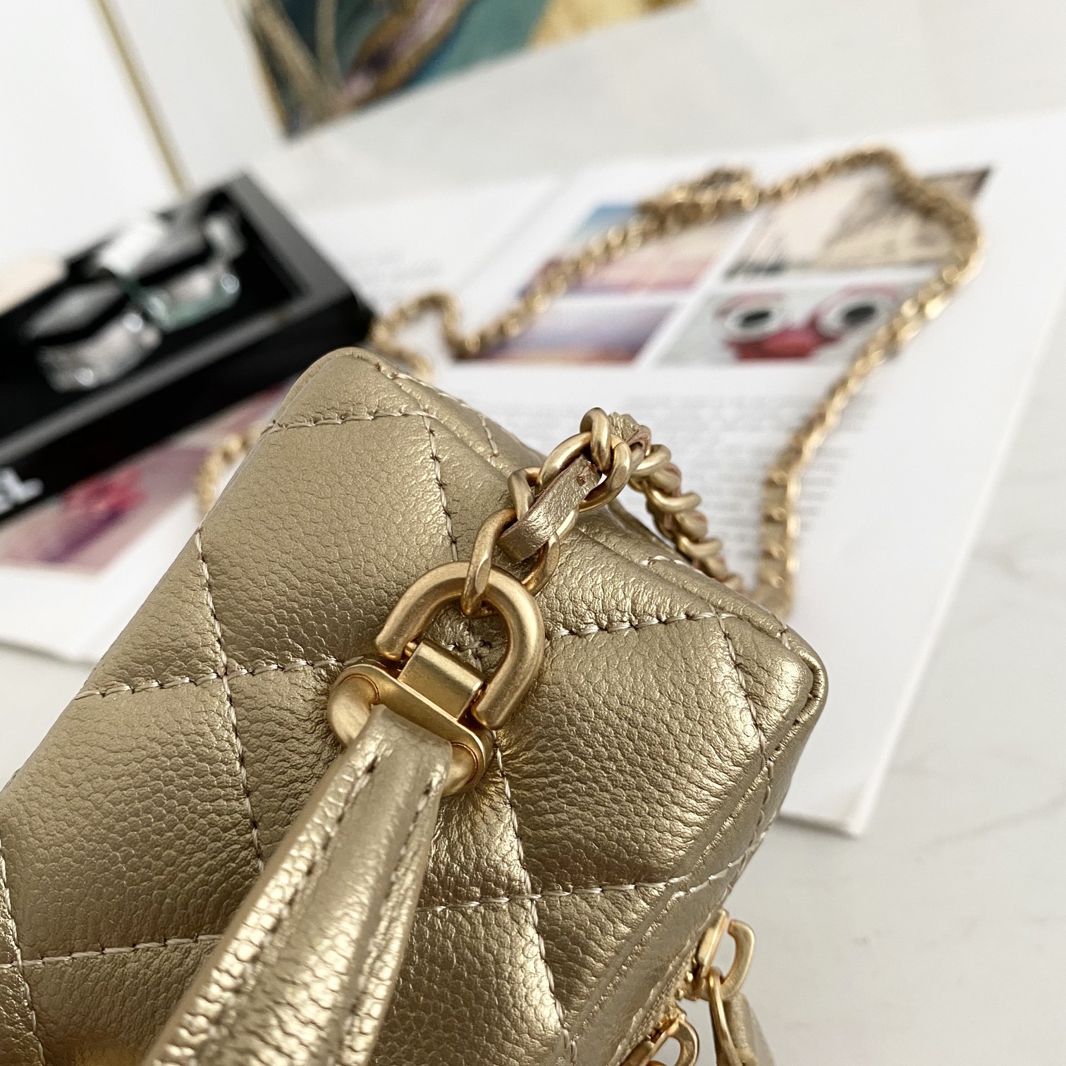 Ch@nel Vanity Bag-11.5x12x7CM