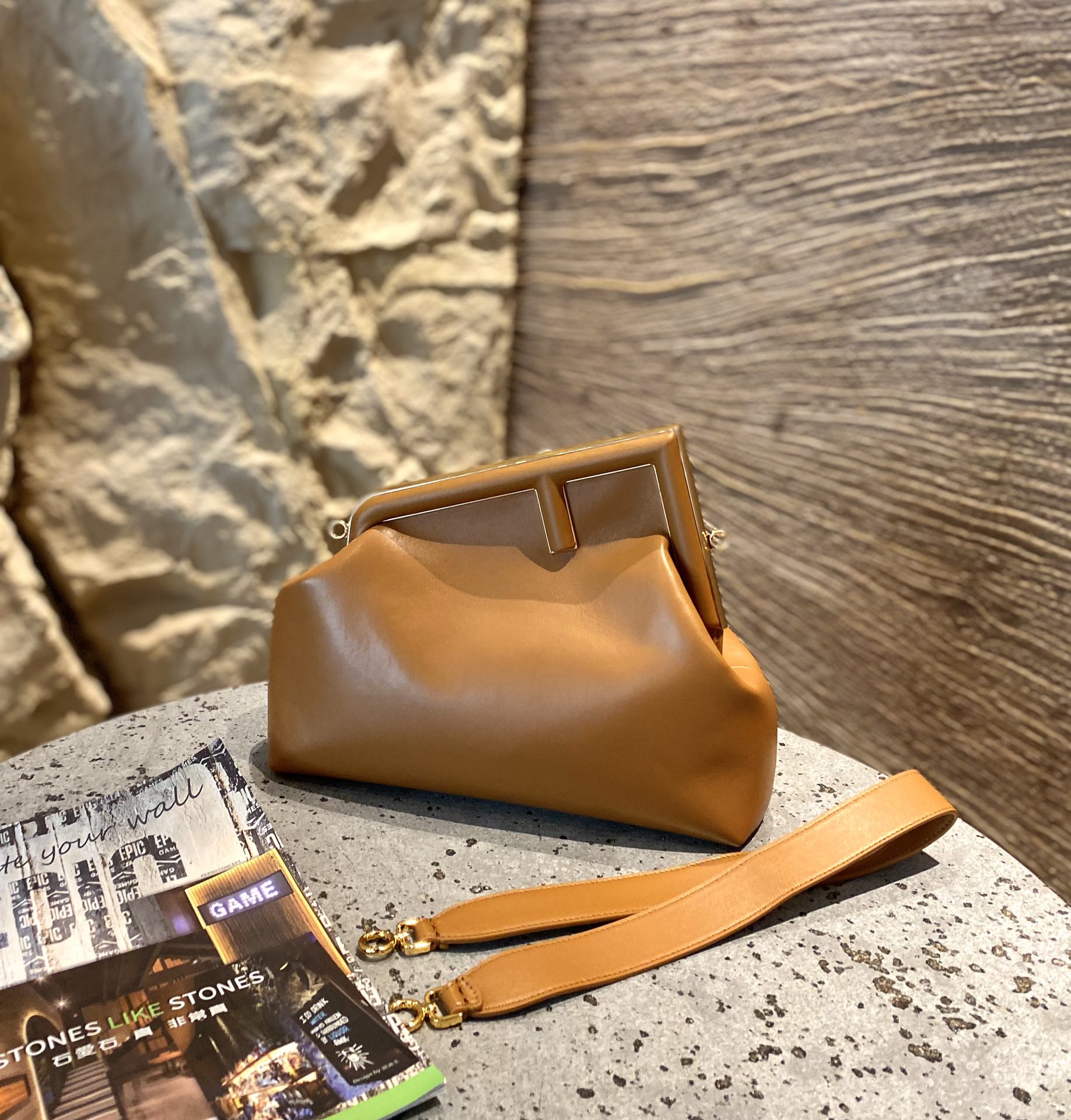 F**di first bag-26*18*9.5/32.5*23.5*15cm