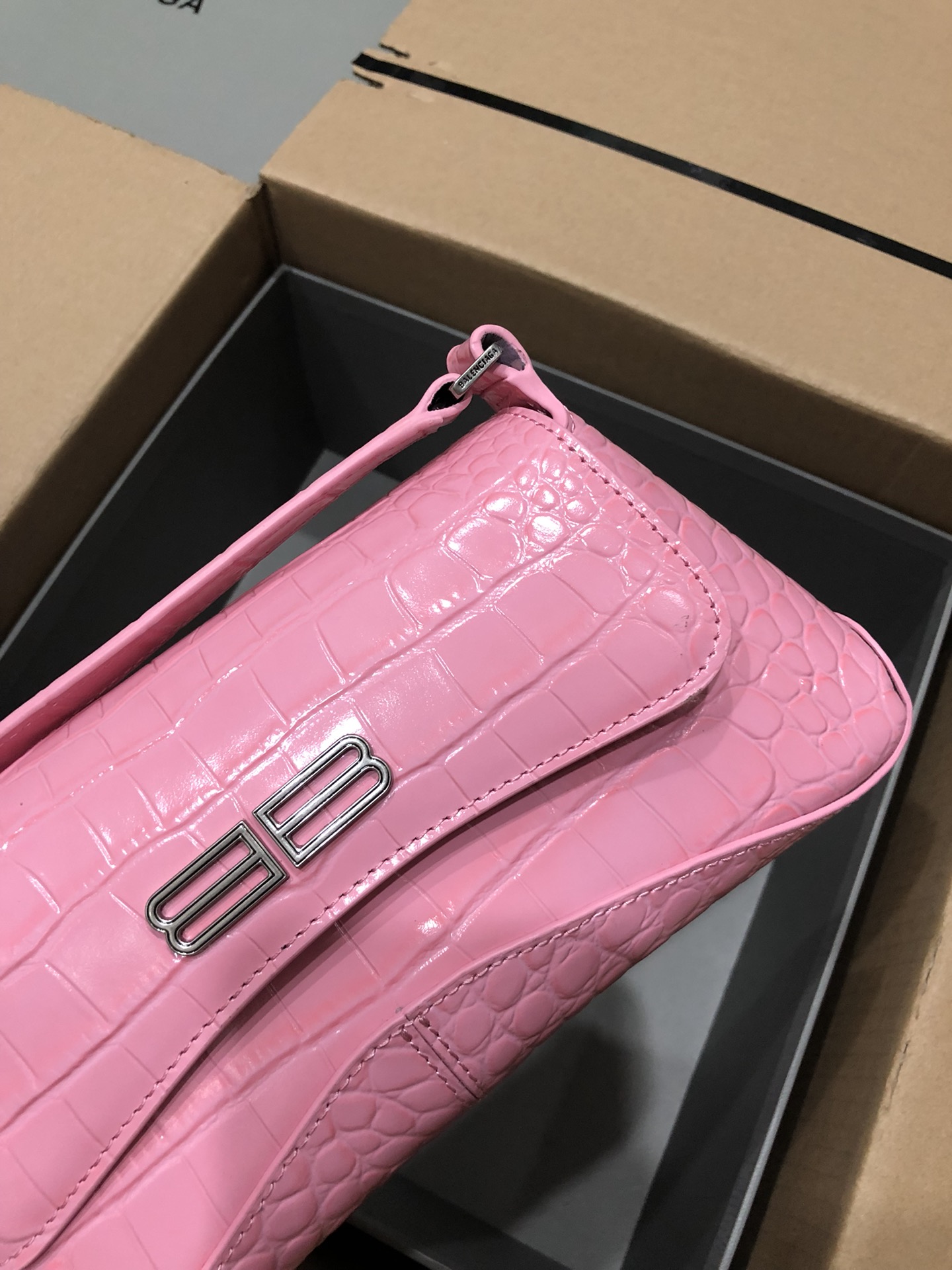Balenciag XX Flap Bag Crocodile Embossed-27*4.8*15.5CM