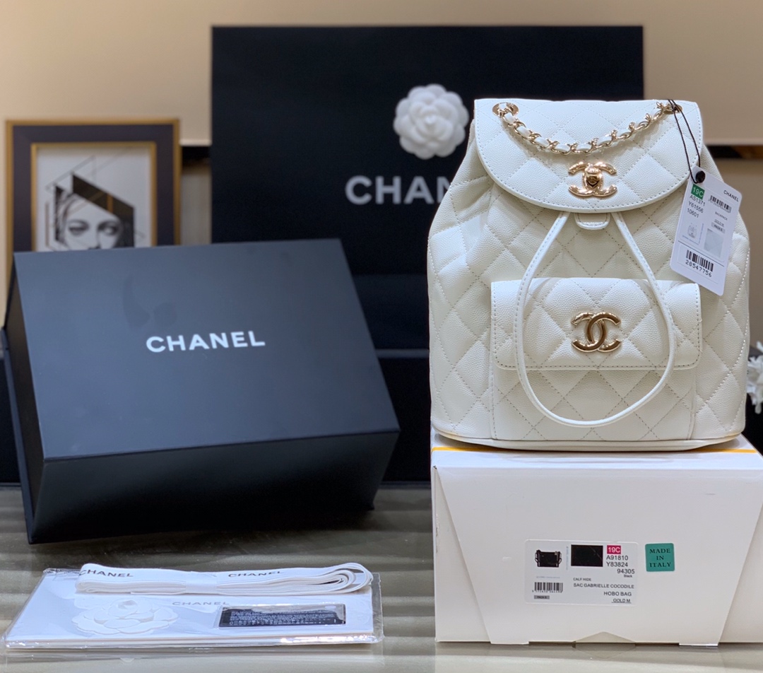 Ch@nel Backpack -22.5x24x12CM