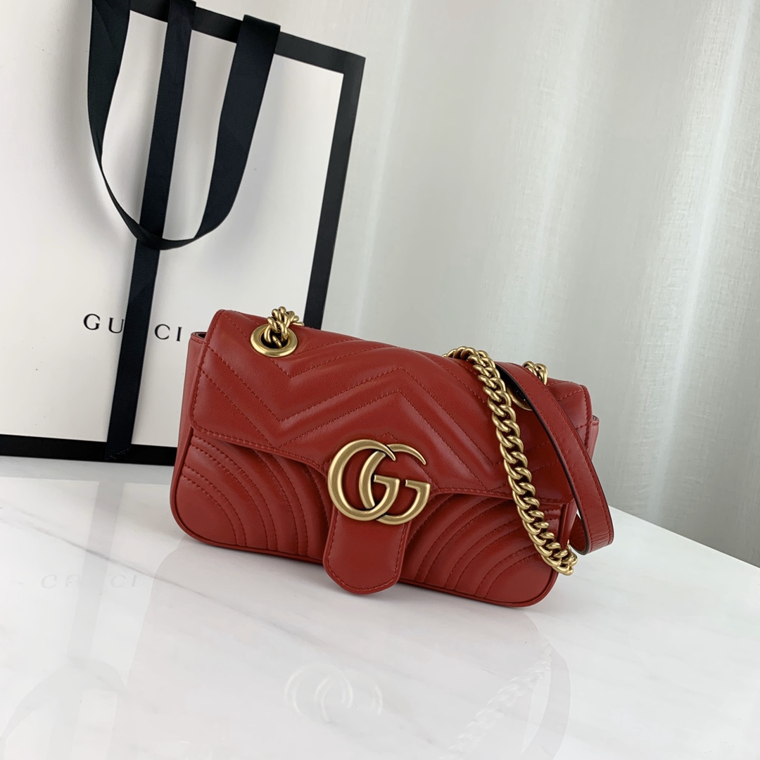 G*u*i marmont bag-14*23*6cm
