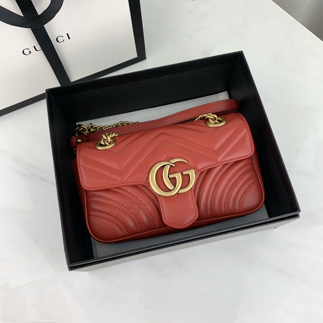 G*u*i marmont bag-14*23*6cm