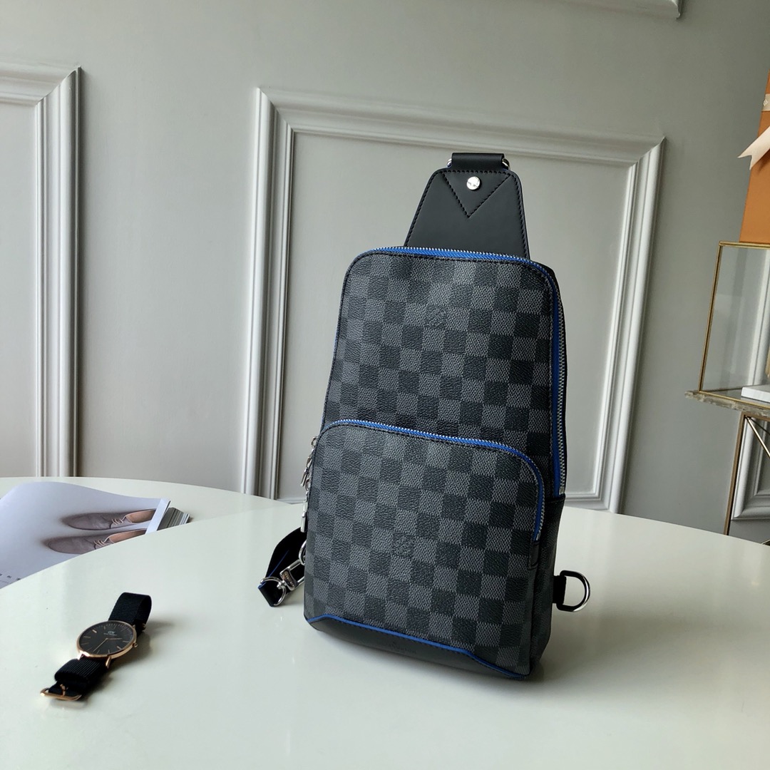 l0*is V*t0n damier graphite avenue bag-20 *31 x*10cm