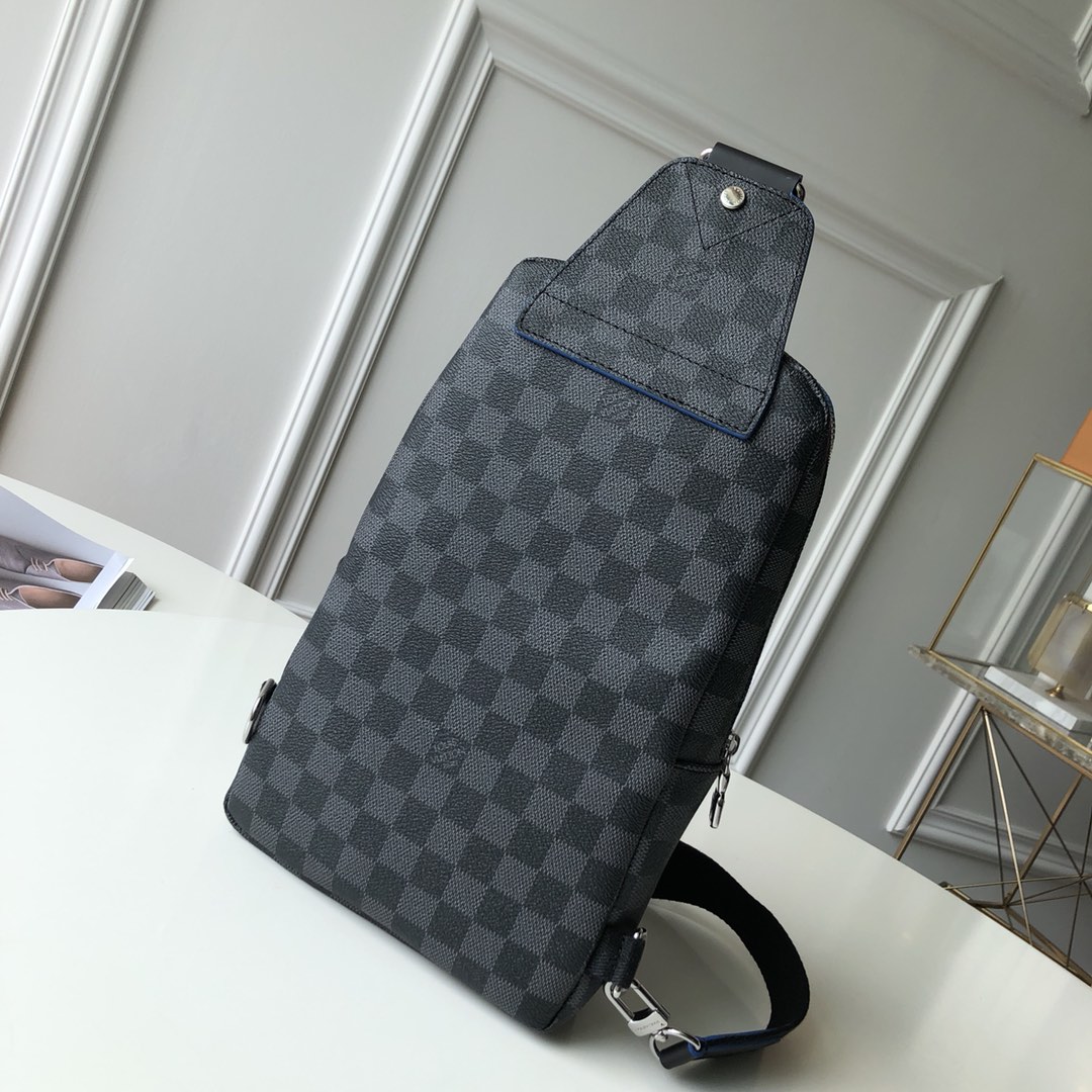 l0*is V*t0n damier graphite avenue bag-20 *31 x*10cm