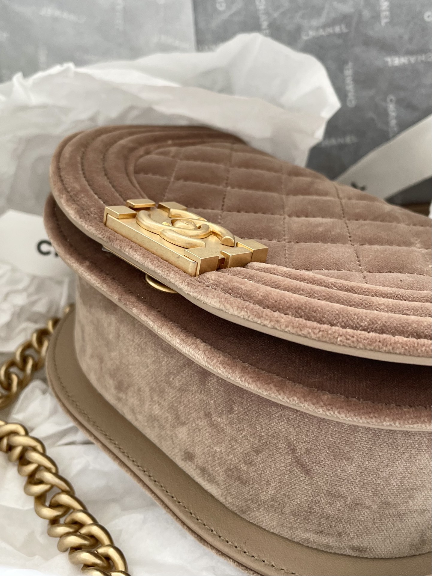 Ch@nel Boy Bag-18*12.5*6CM