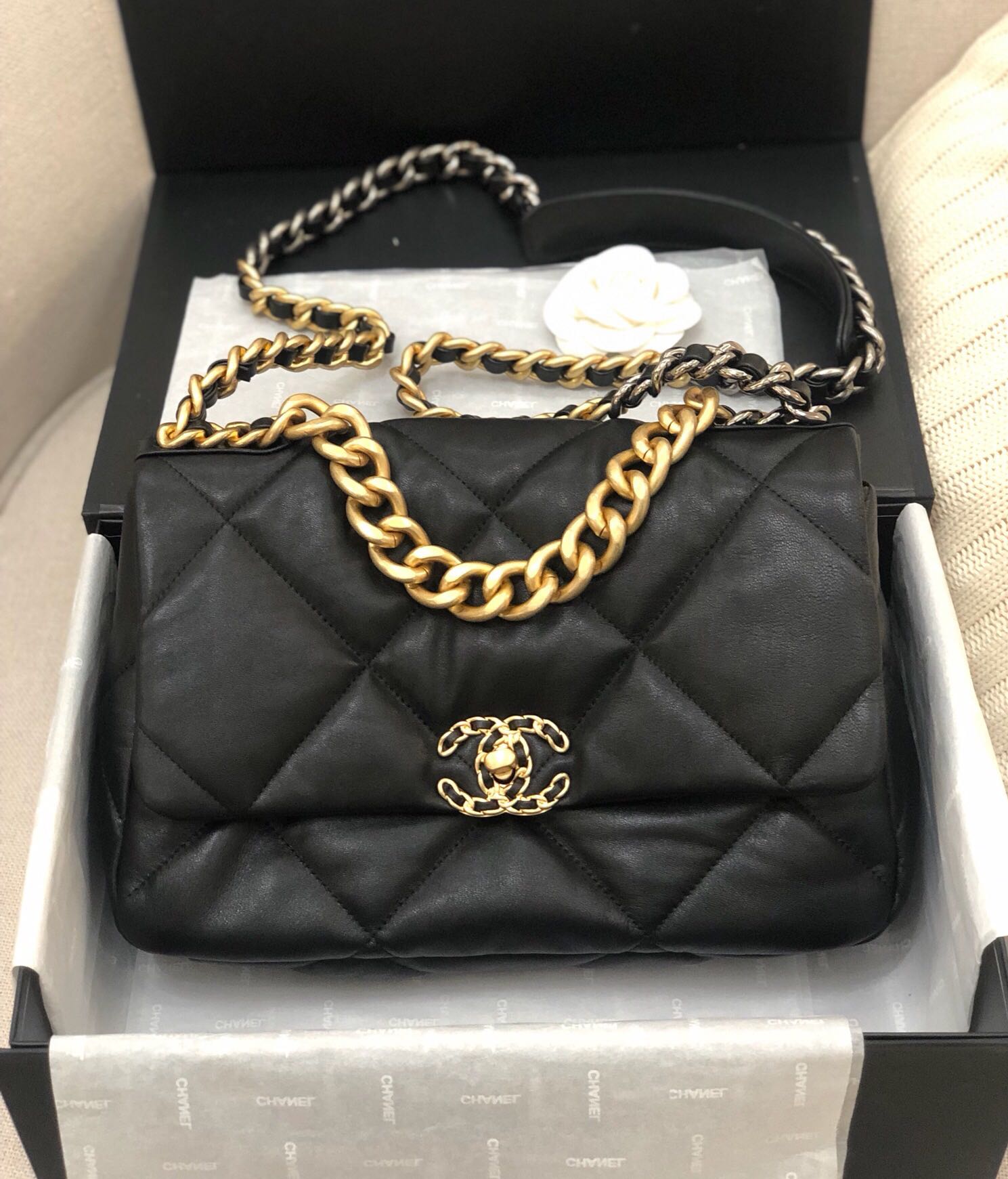 Ch@nel 19 Flap Bag-26&30&36CM