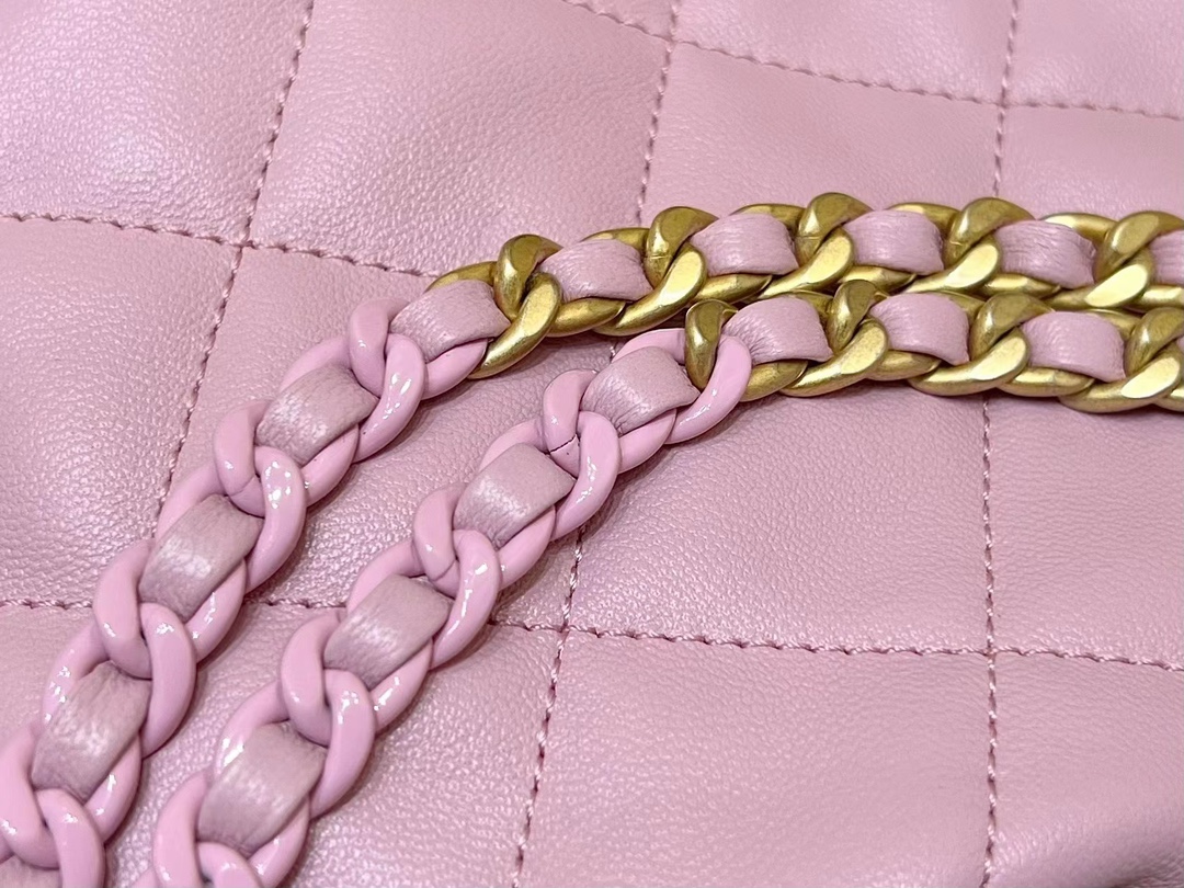 Ch@nel Drawstring Bucket Backpack -16.5*20*11.5CM