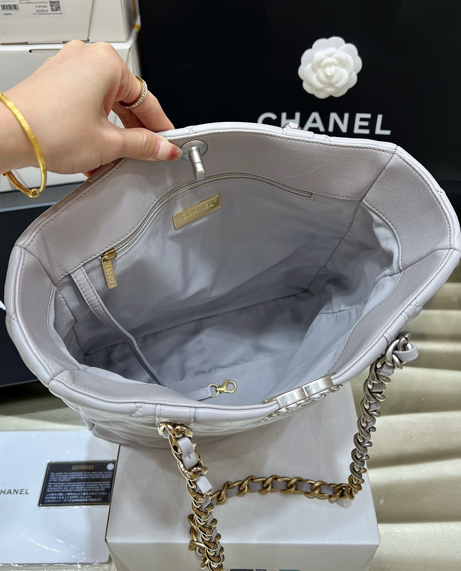 Ch@nel 19 bag Tote -AS3519-30*37*10CM