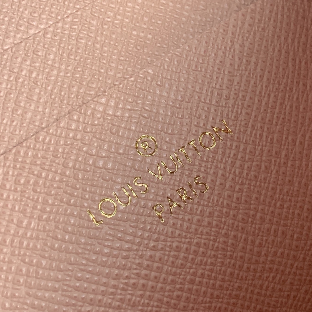 l0*is V*t0n m80084 pochette double zip bag -20*12.5*3cm