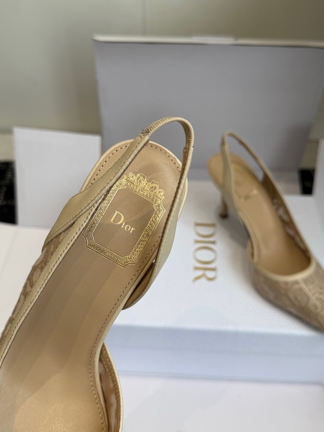 Dio*r AD10rable Slingback Pumps-7.5CM