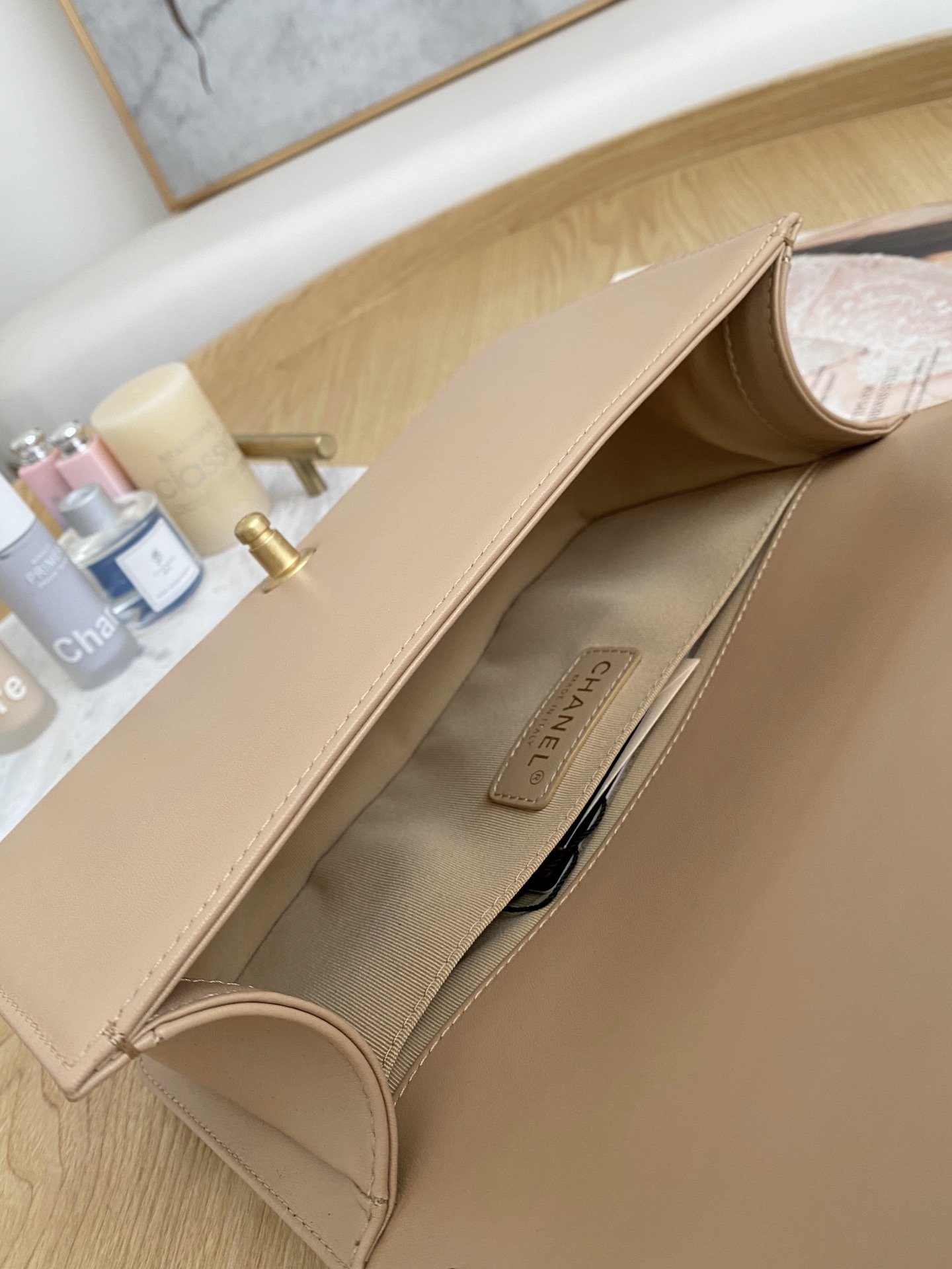 Ch@nel Boy Bag-Caviar-25*16*9CM