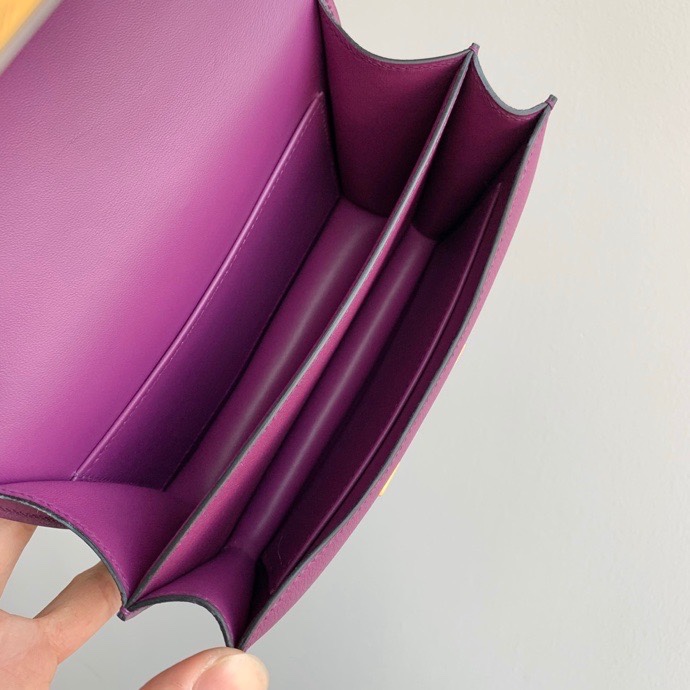 H**mes constance epsom leather-19cm