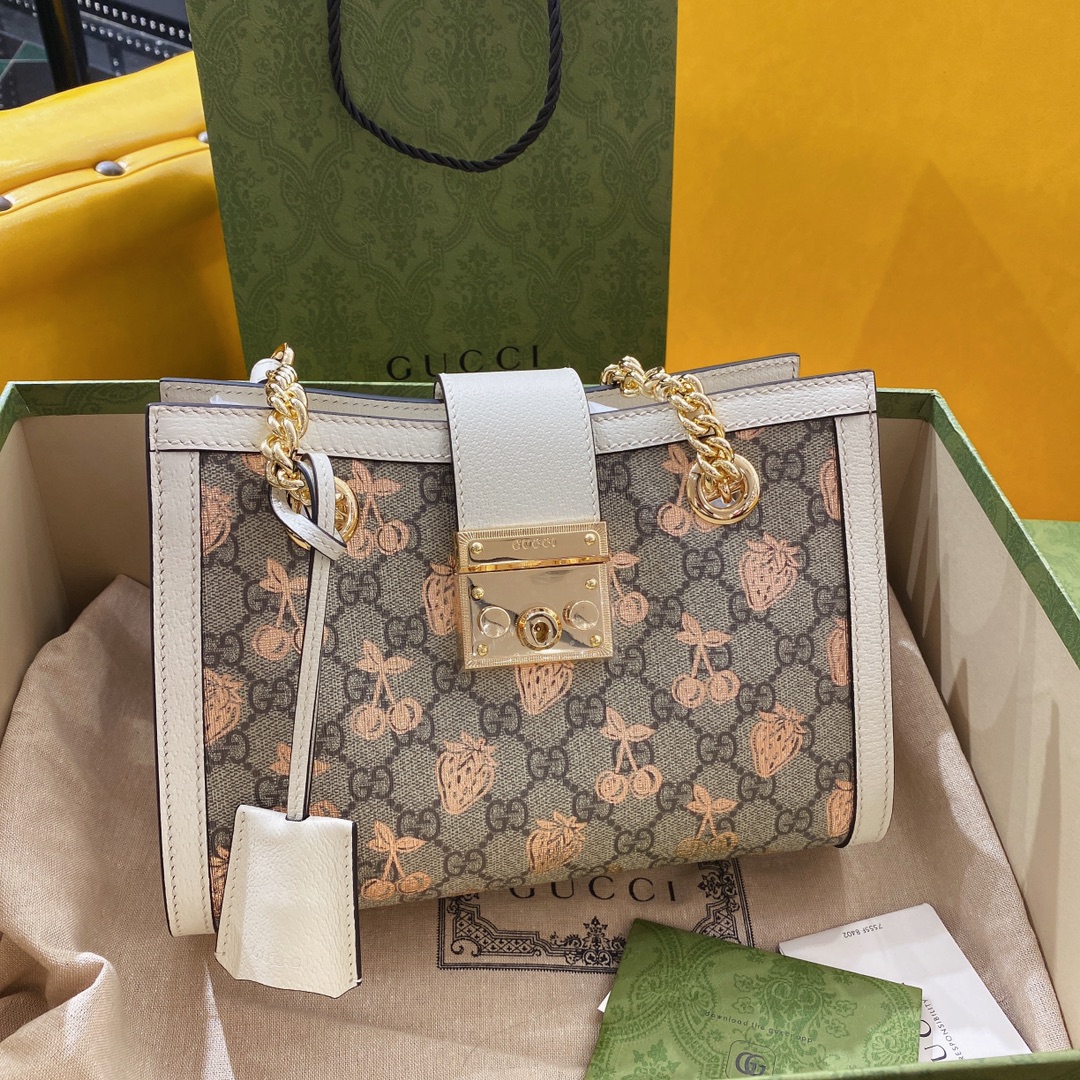 G*u*i padlock bag-26*18*10cm