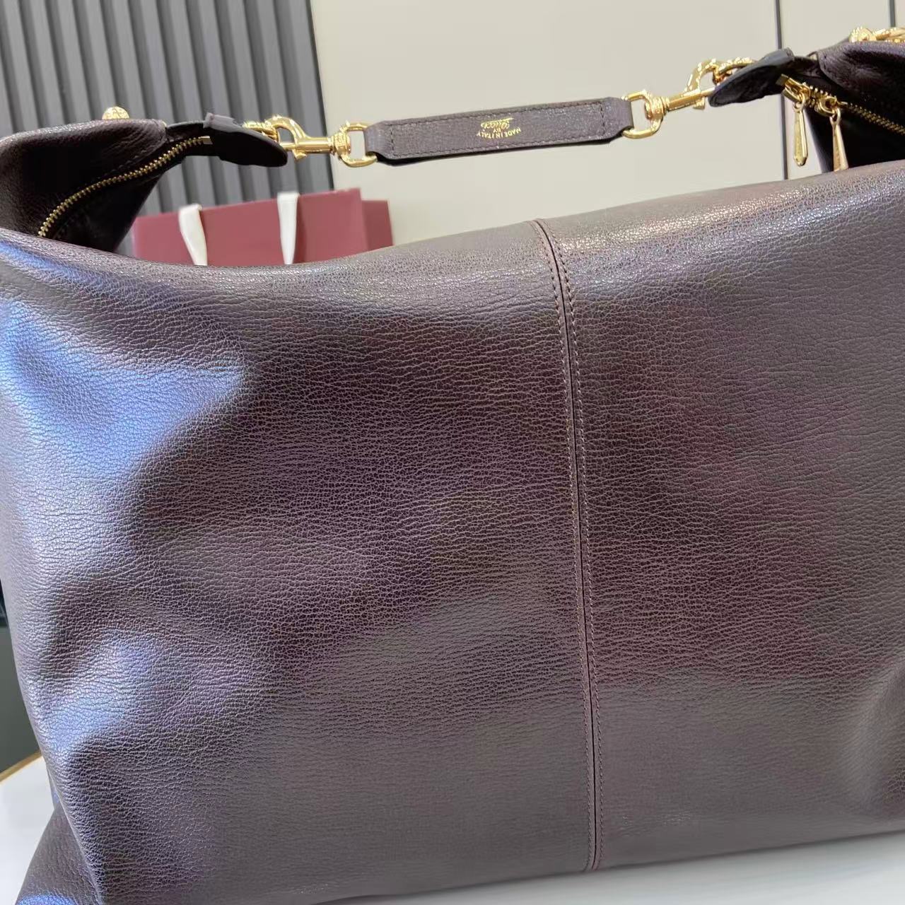 Guc*ci Brera Leather Large Shoulder Bag-46*29*20.5CM