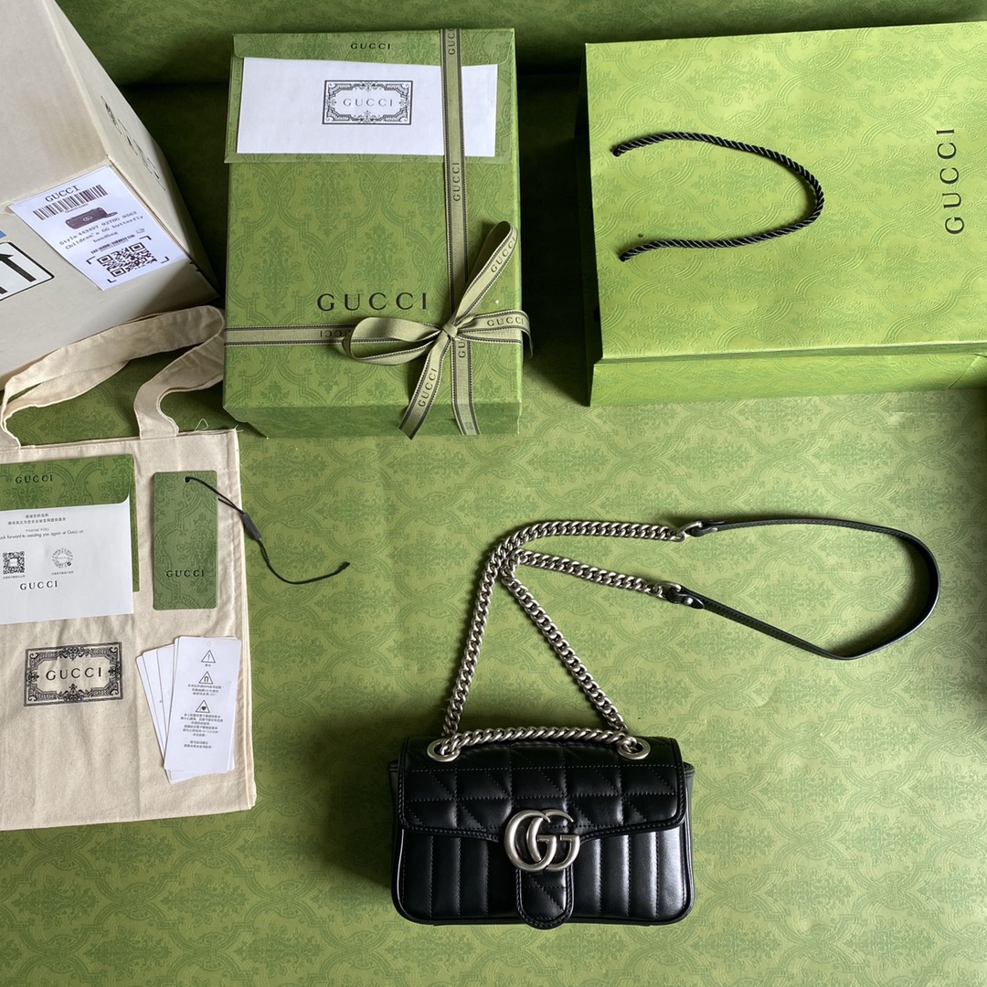 G*u*i marmont bag-14*23*6cm