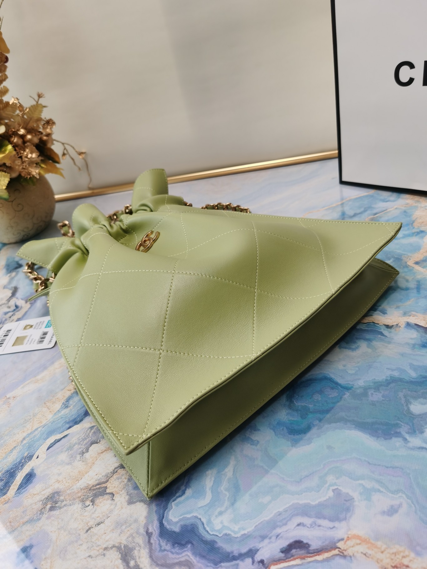 Ch@nel Drawstring Bag