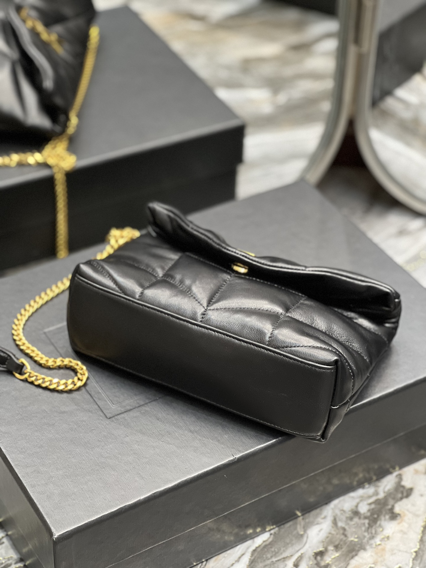 Y*L loulou puffer-lambskin leather