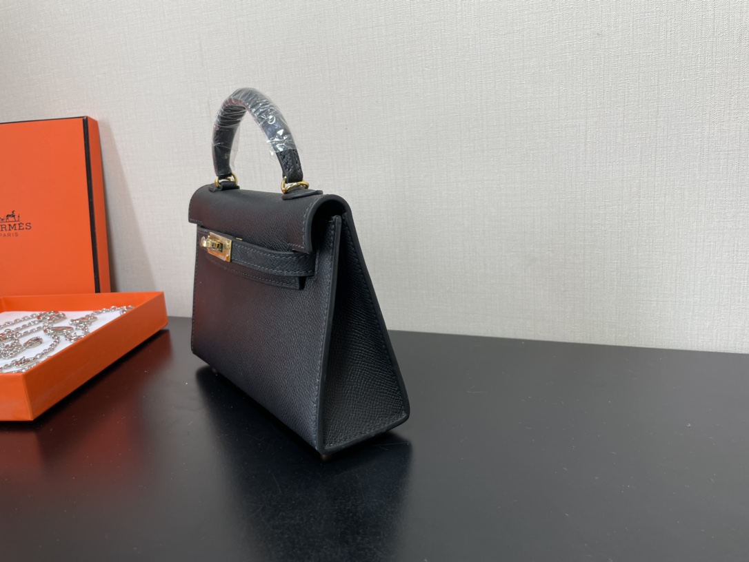 H**mes kelly-gold&silver hardware-19cm