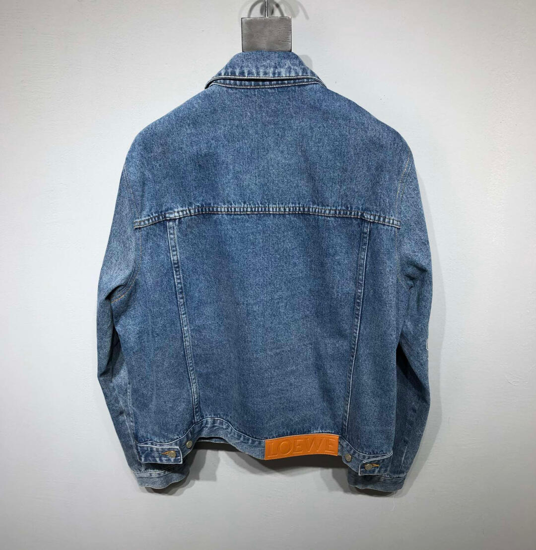 L0ew* anagram jacket in denim blue