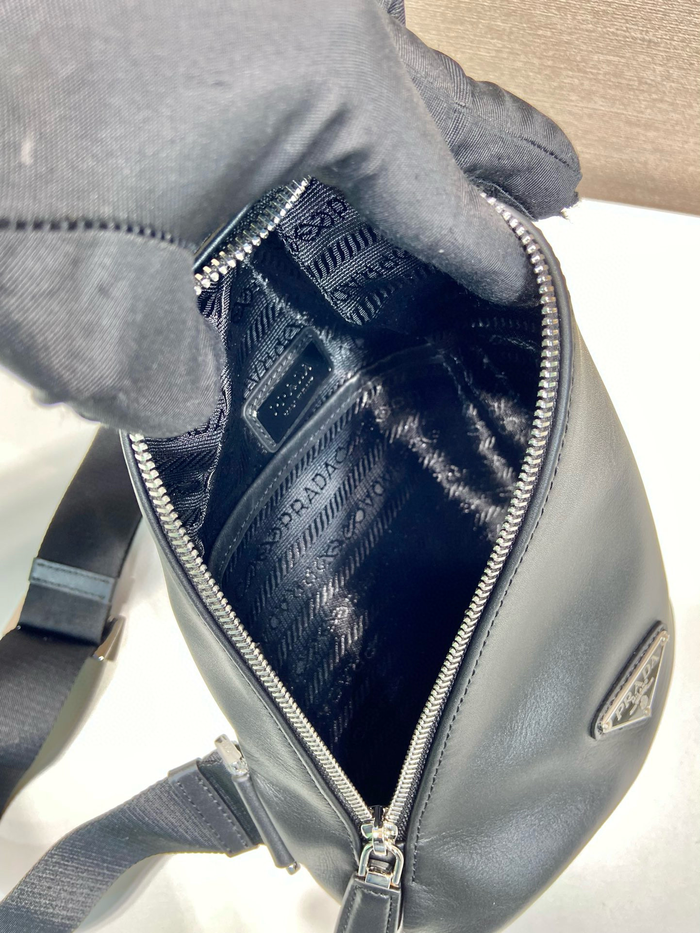 Pra*a 2vz098 handbags-17*32*6.5cm