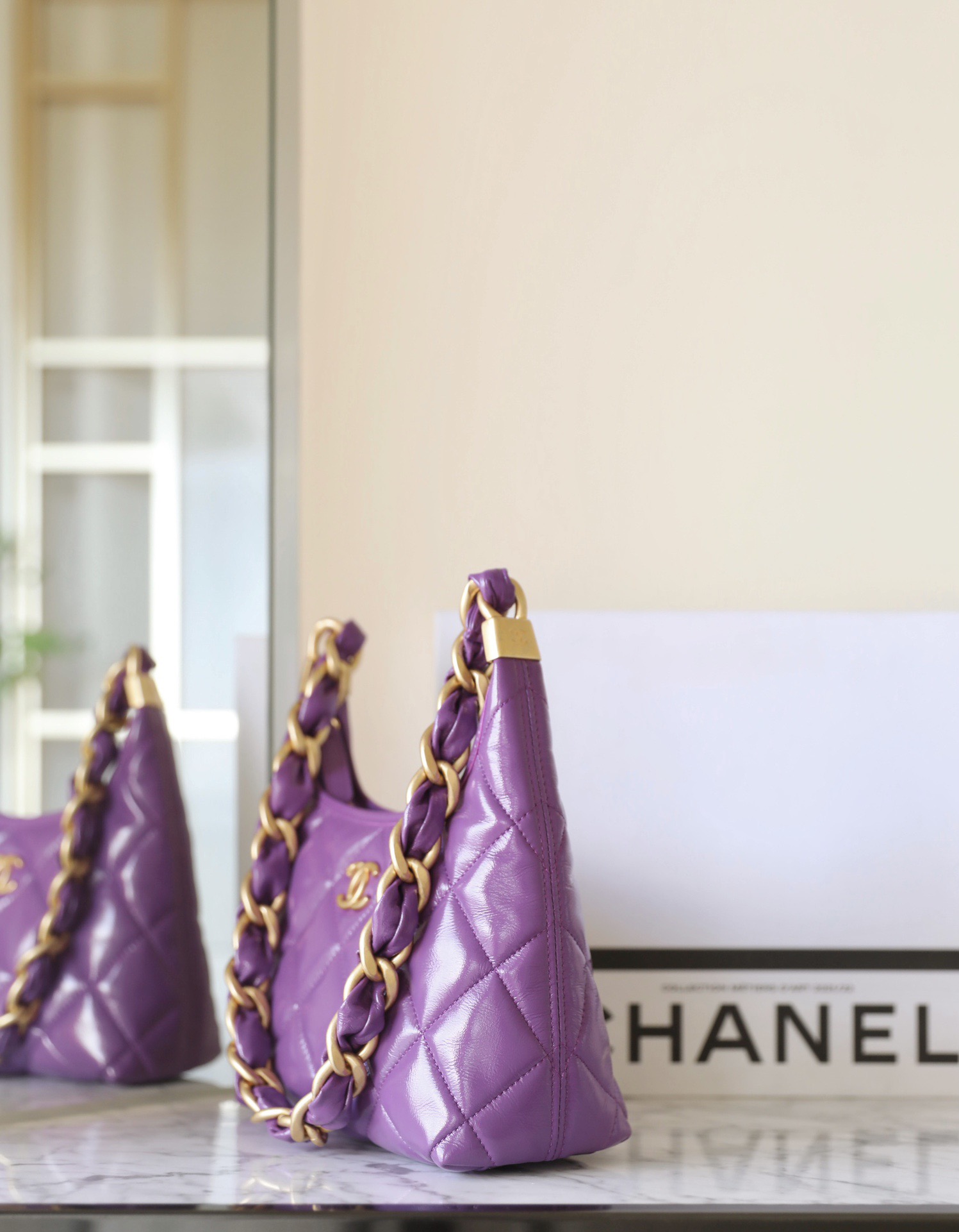 Ch@nel Hobo Bag-22.5*19.5*8.5CM