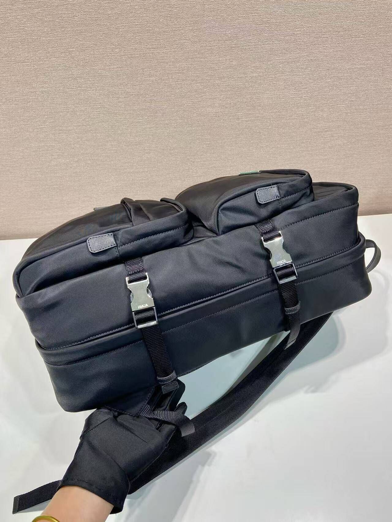 Pra*a saffiano backpack-25.5*21.5*45cm