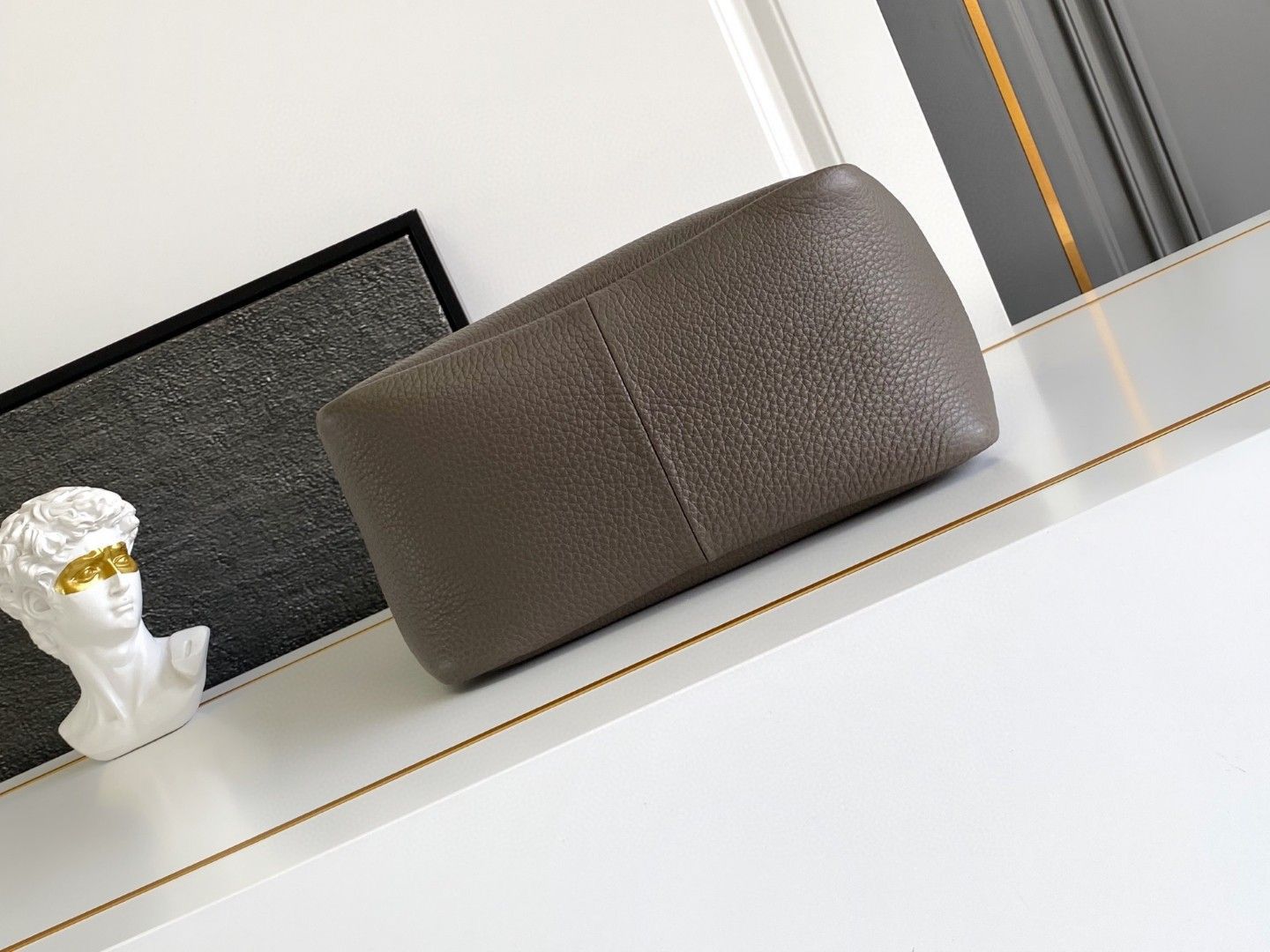 Pra*a kleine tote bag aus leder-25*21.5*14cm