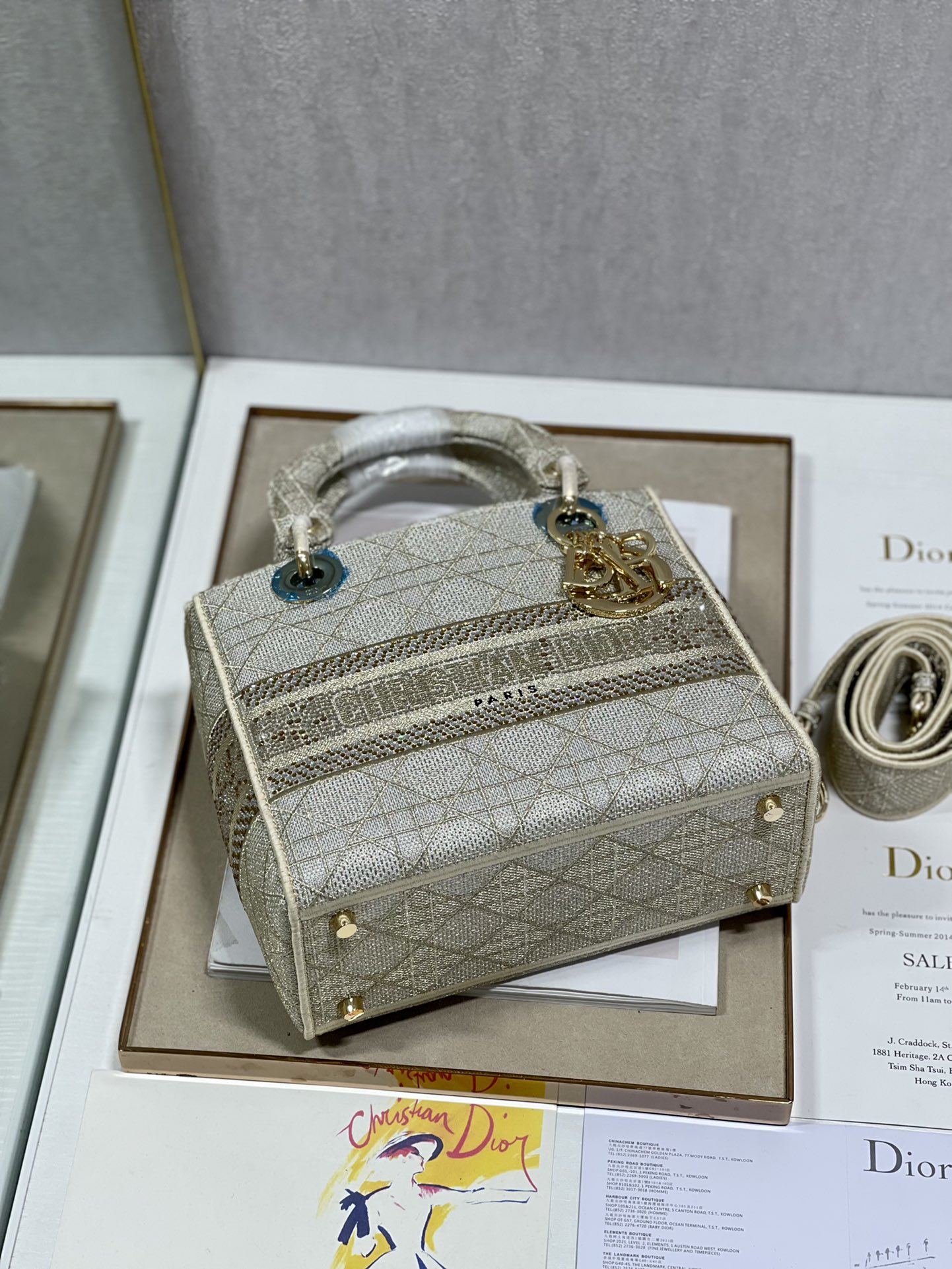 lady D*or handle bag-24cm