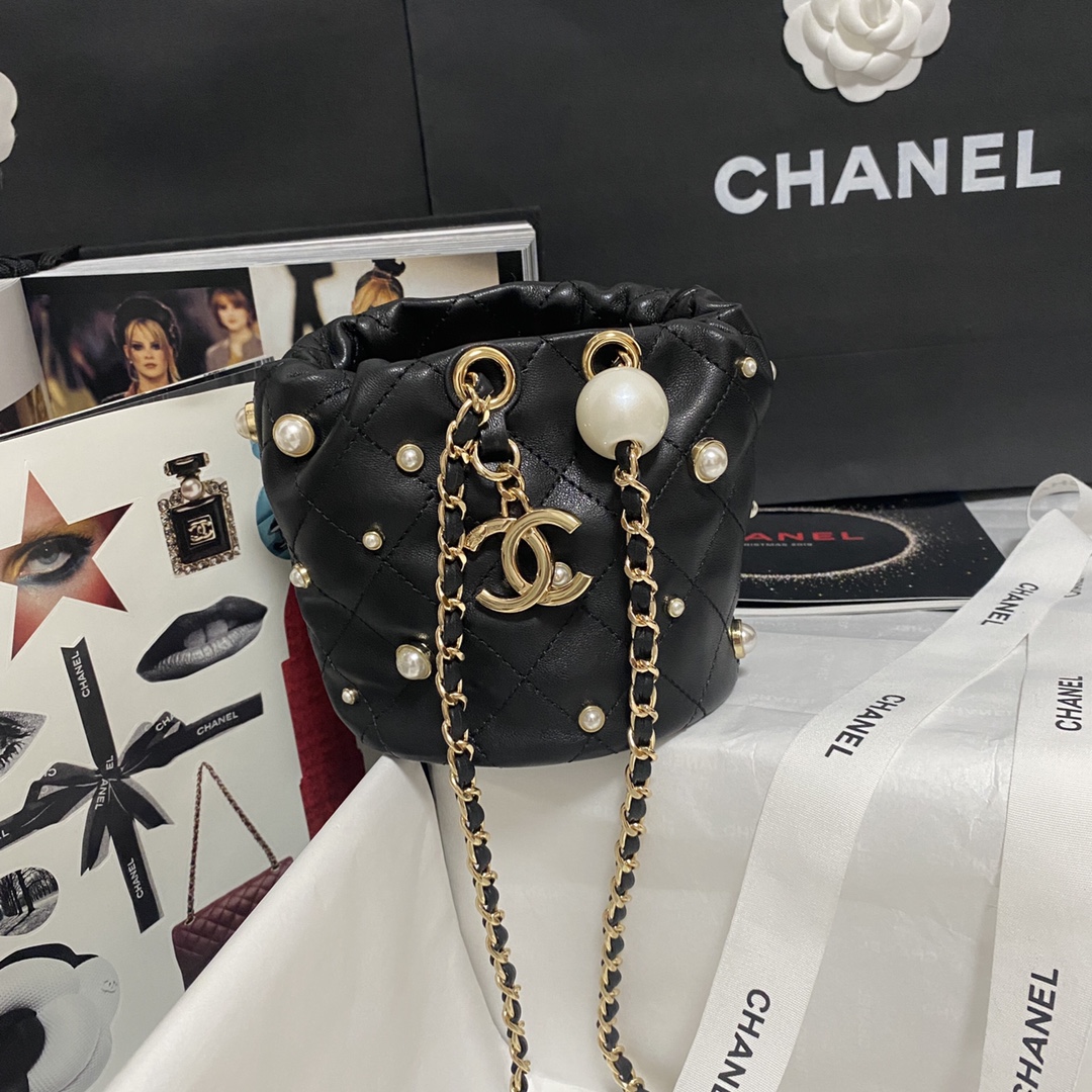 Ch@nel Cosmetic Bag-12×12×12CM