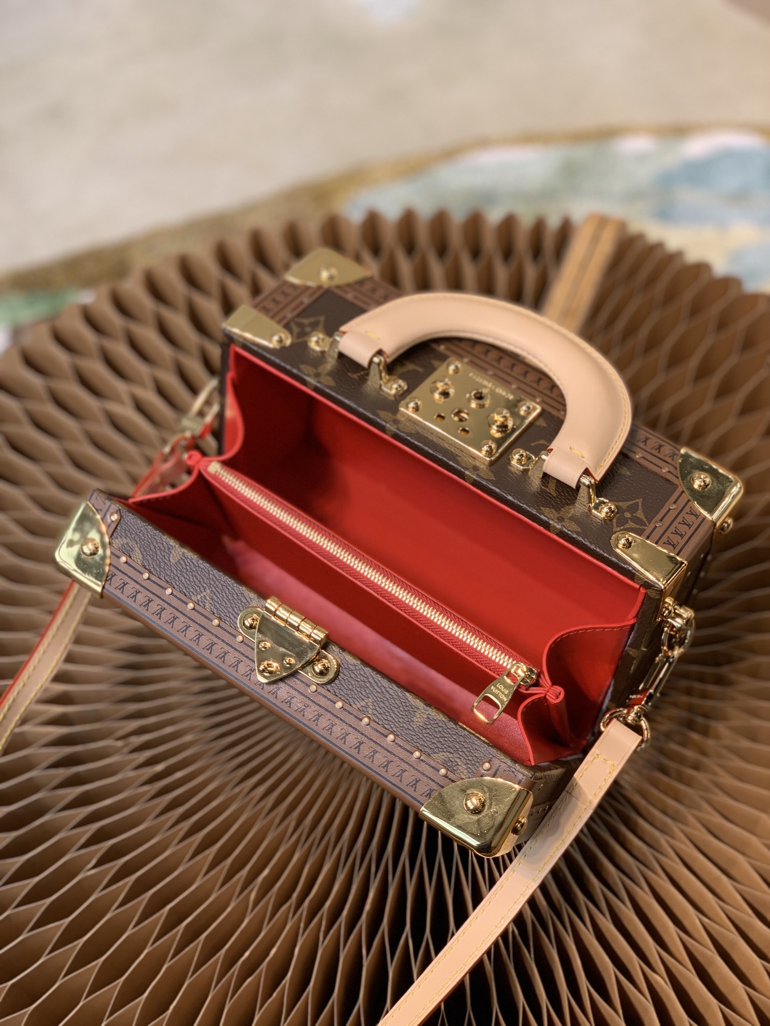 l0*is V*t0n coffret trésor handbags-22.5 x 14.5 x 11.5cm