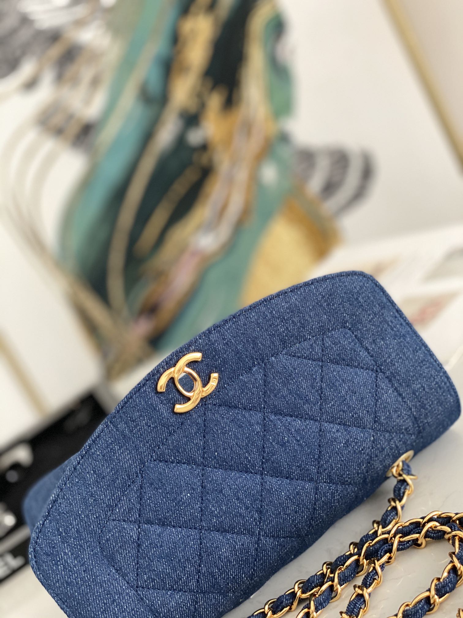 Ch@nel Flap Bag-22.5*14*7CM