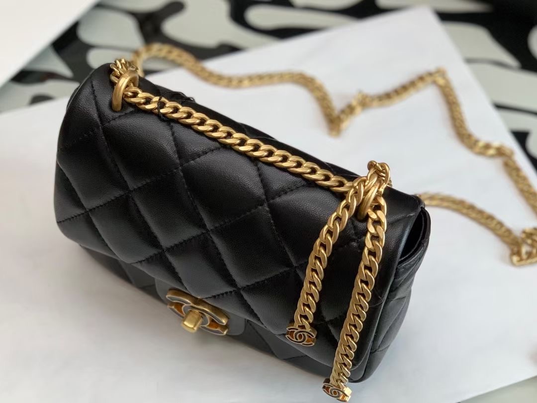 Ch@nel Flap Bag-18×12×5CM