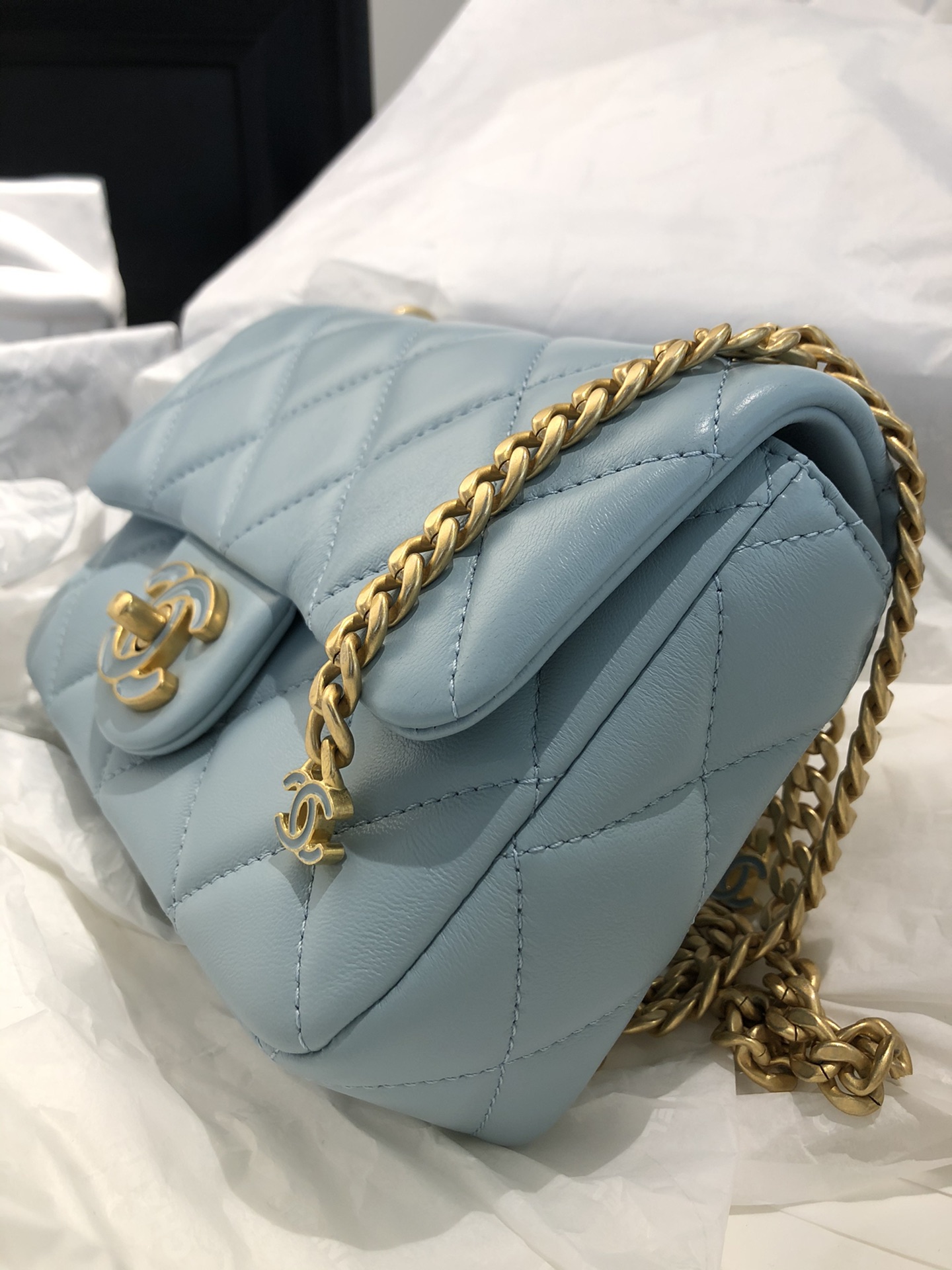 Ch@nel Flap Bag-18×12×5CM