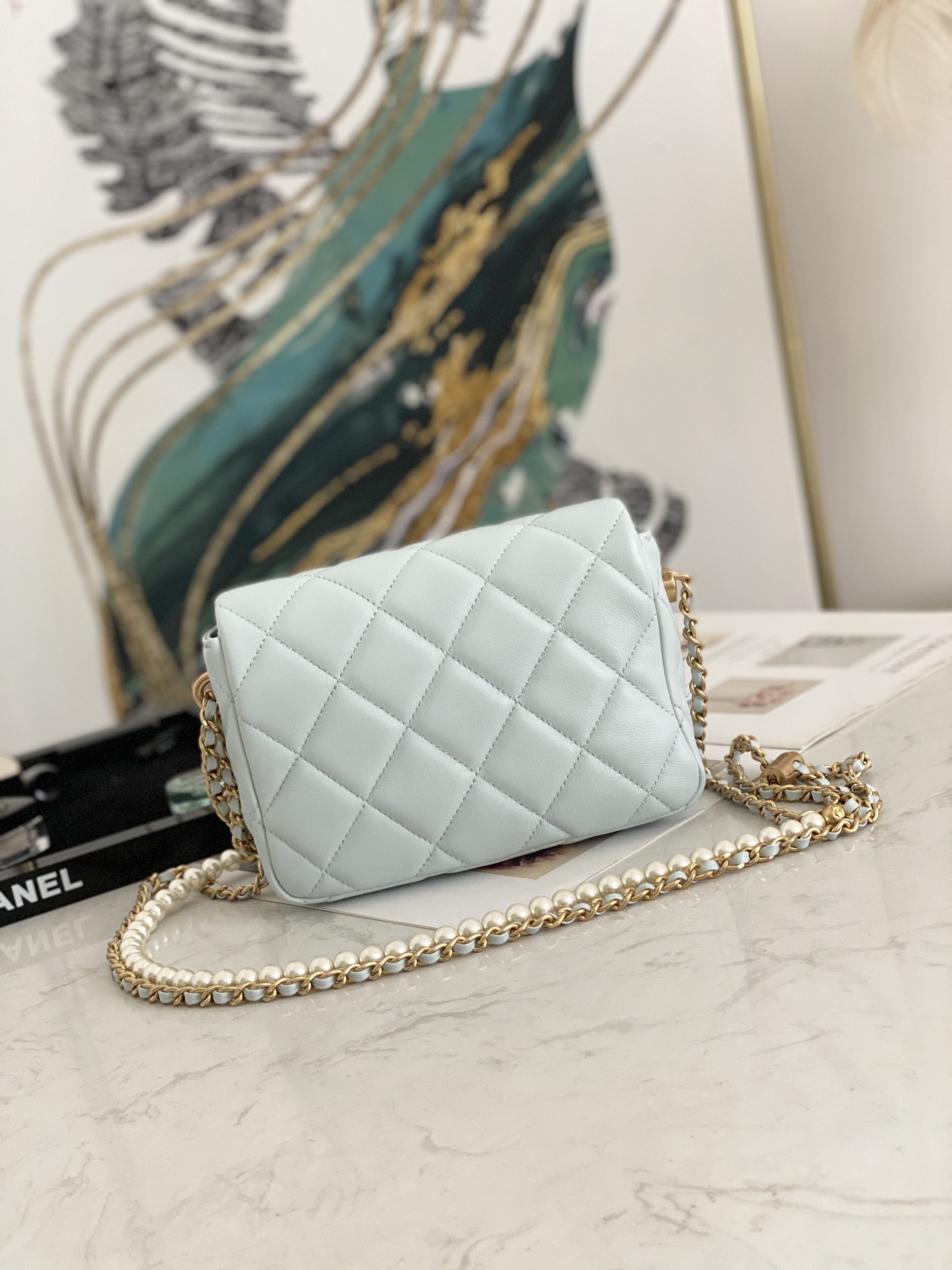 Ch@nel Flap Bag-13*19*6CM