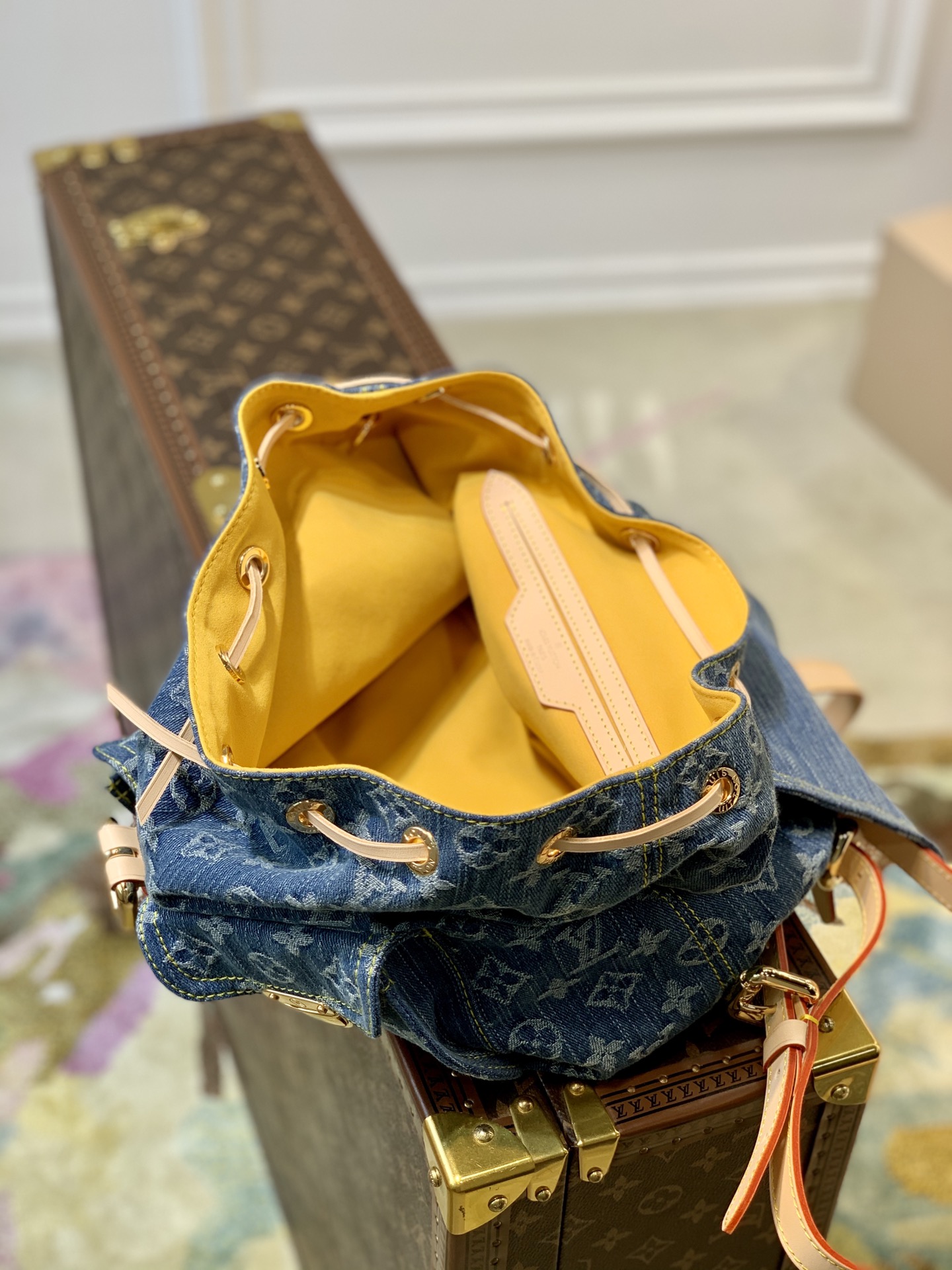 l0*is V*t0n vintage m44460 backpack-19x30x28cm