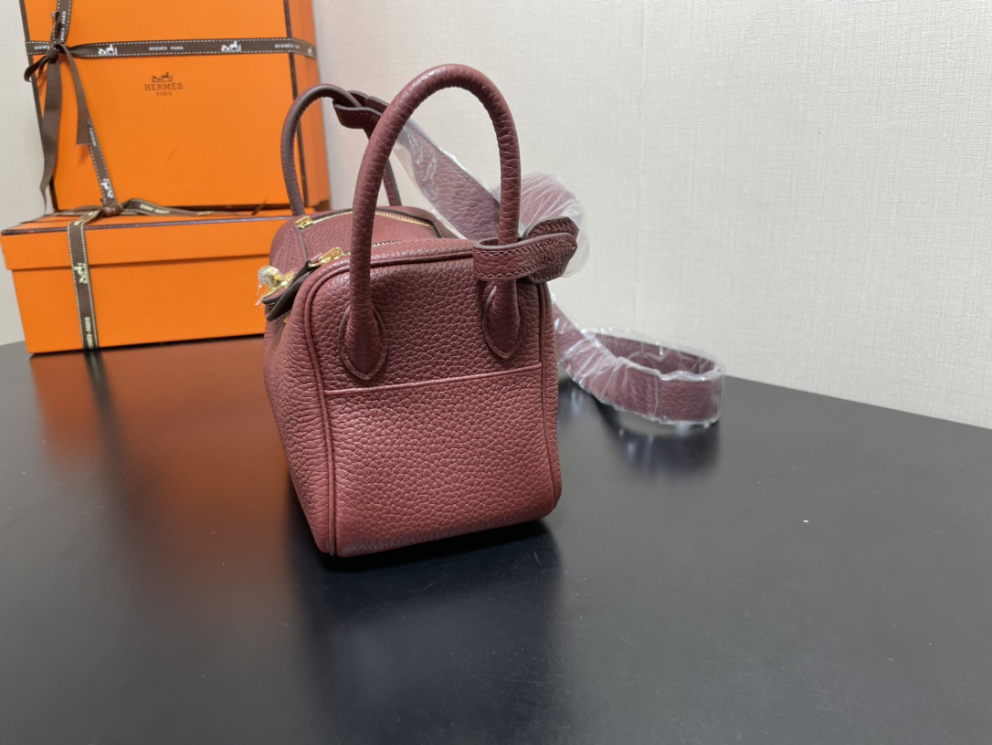 H**mes lindy 19-togo leather-19cm