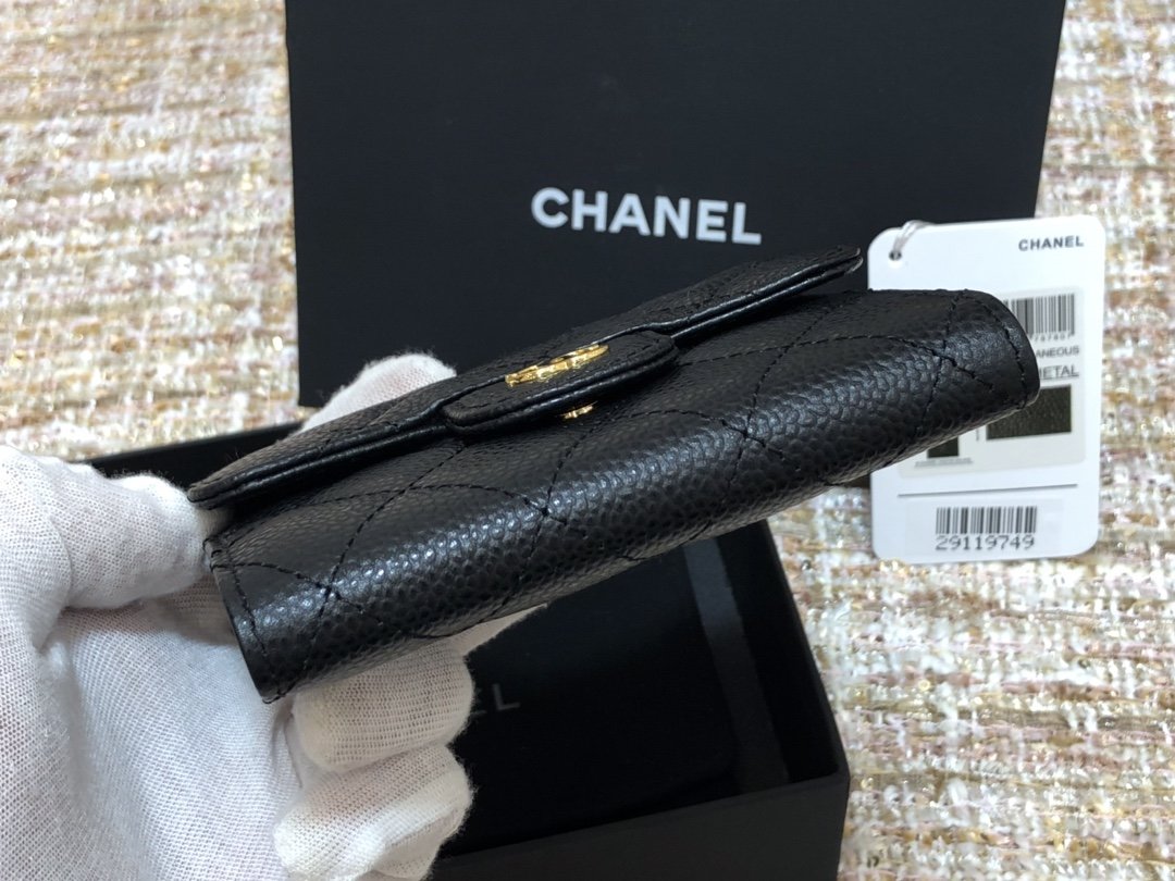 Ch@nel Wallet-Gold Harware-11*10CM