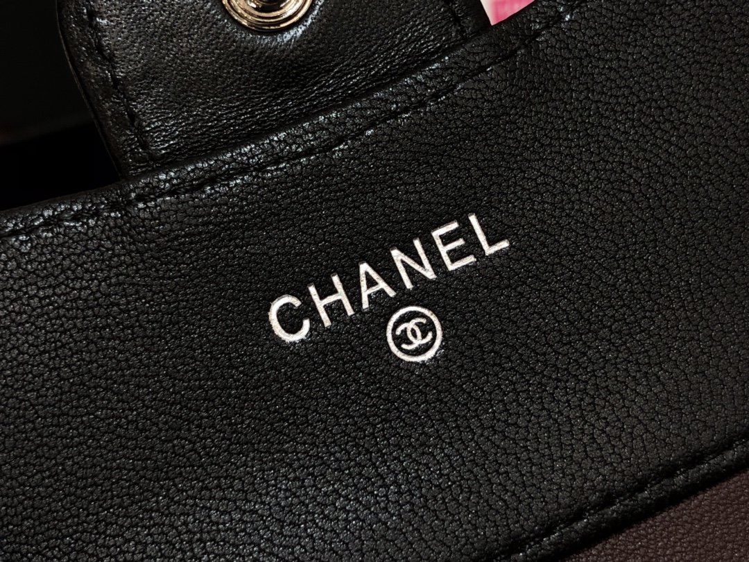 Ch@nel Wallet-Gold Harware-Lamskin-11*10CM