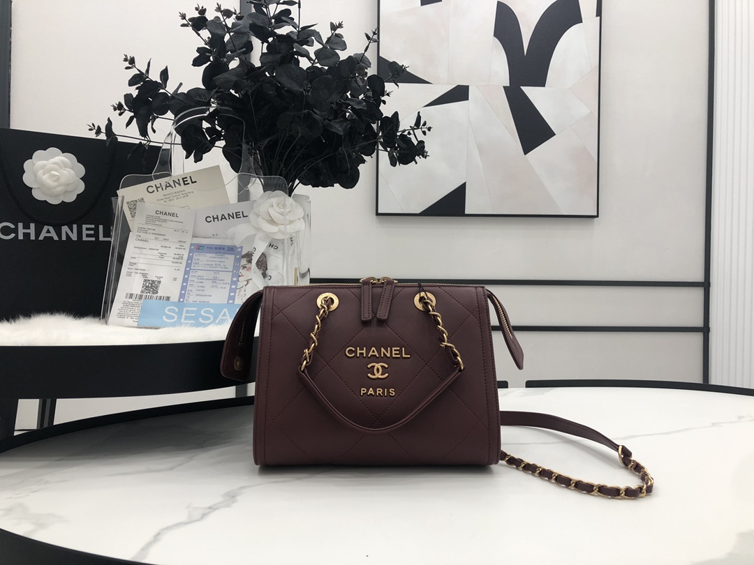 Ch@nel Boston Pillow Bag-22.5*13*18CM