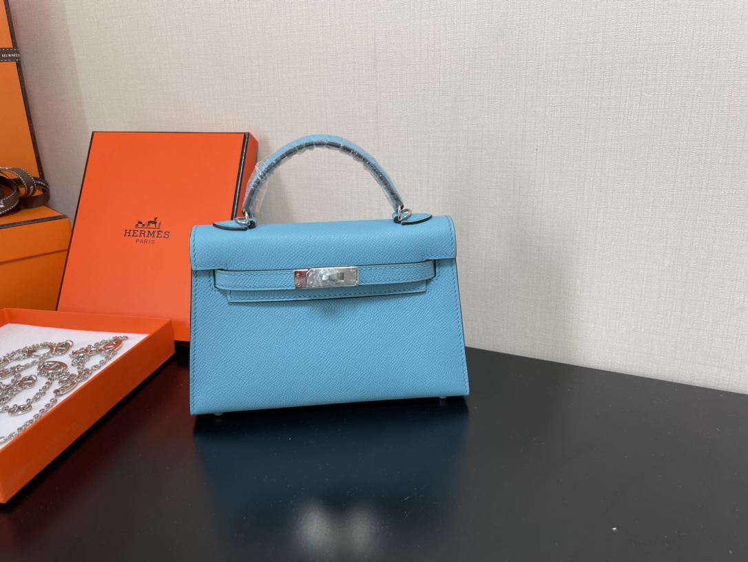 H**mes kelly-gold&silver hardware-19cm