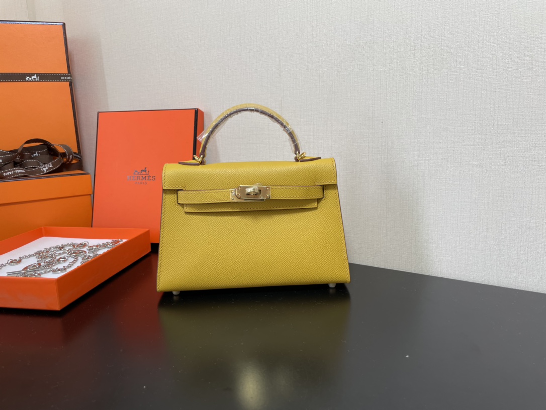H**mes kelly-gold&silver hardware-19cm