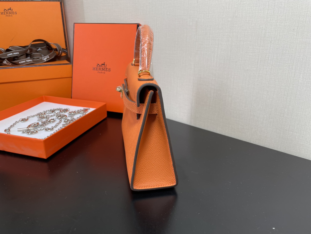 H**mes kelly-gold&silver hardware-19cm