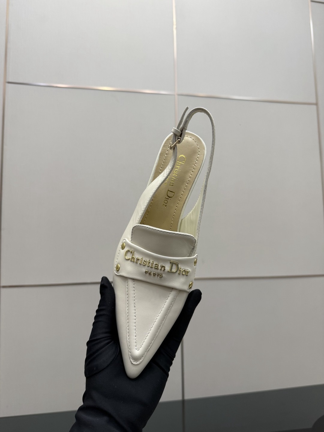 D*or Boy Leather Slingback Pump-5/8CM