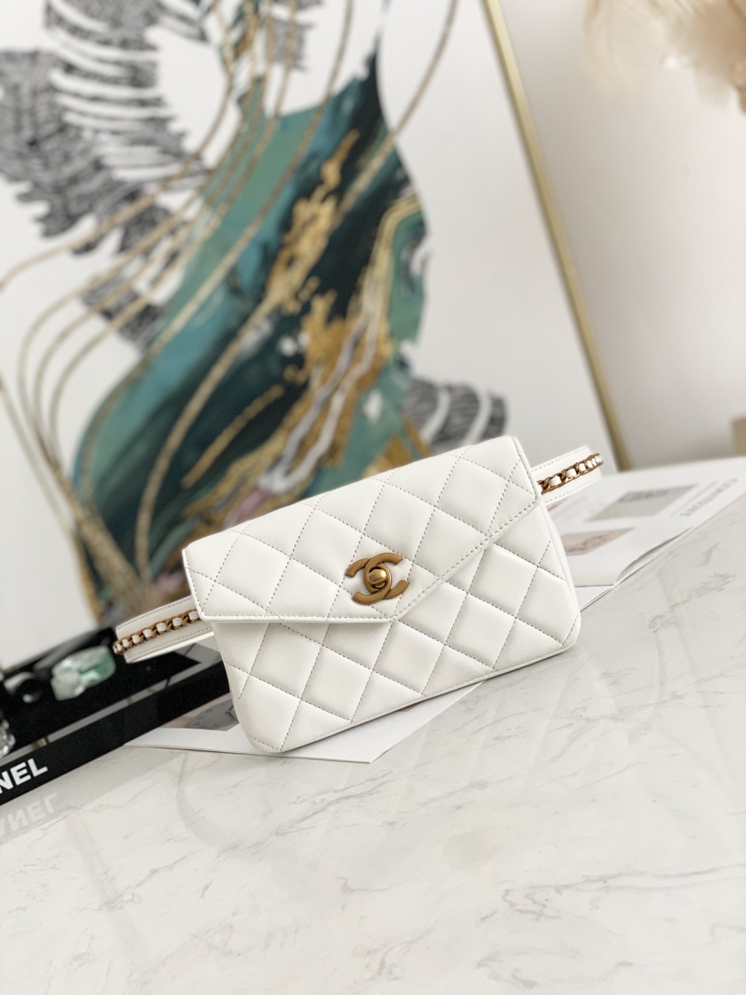 Ch@nel Waist Bag-18*3.5*12CM